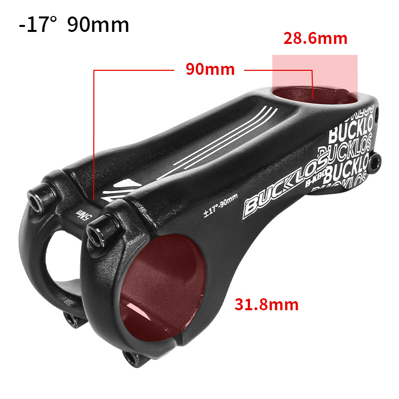 31.8mm Bike Stem 17 Degree MTB Road Mountain Bike 90mm Handlebar Stem Power Part