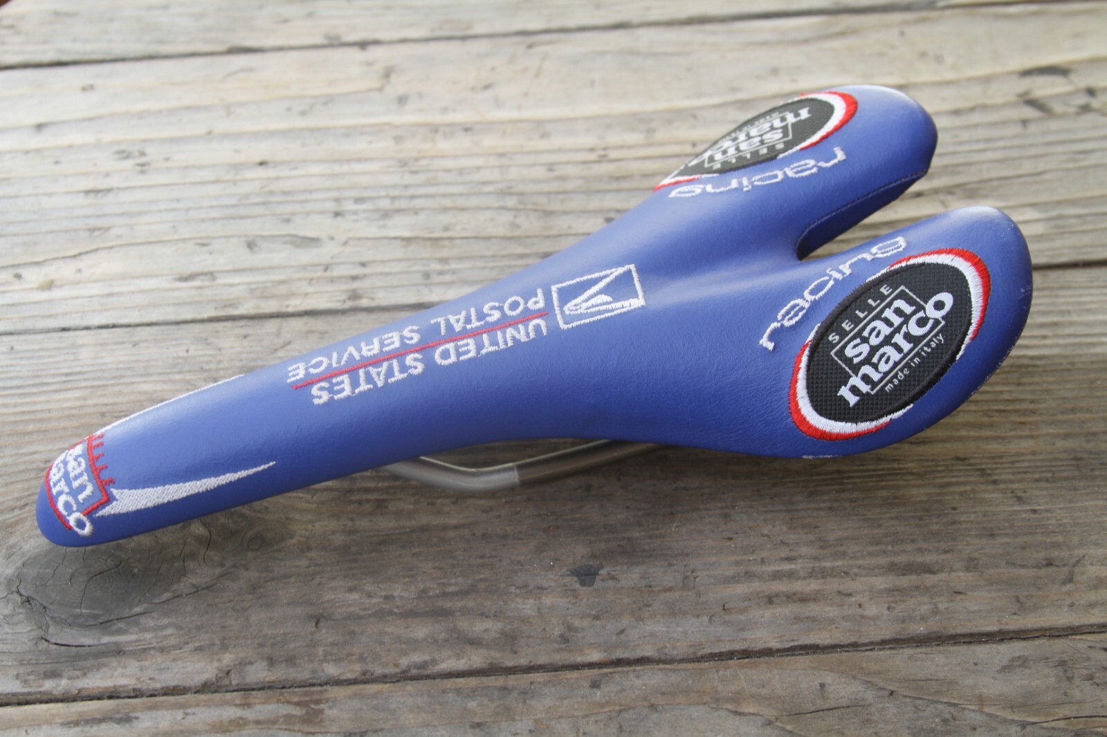 Selle San Marco USPS Postal Aspide Saddle Road Racing Titanium Rails Take Off