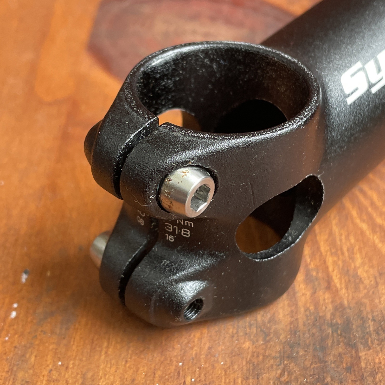 Syntace F109 Threadless ROAD Stem 110mm x 31.8mm x 6° BLACK w/ 4mm hardware VGC!