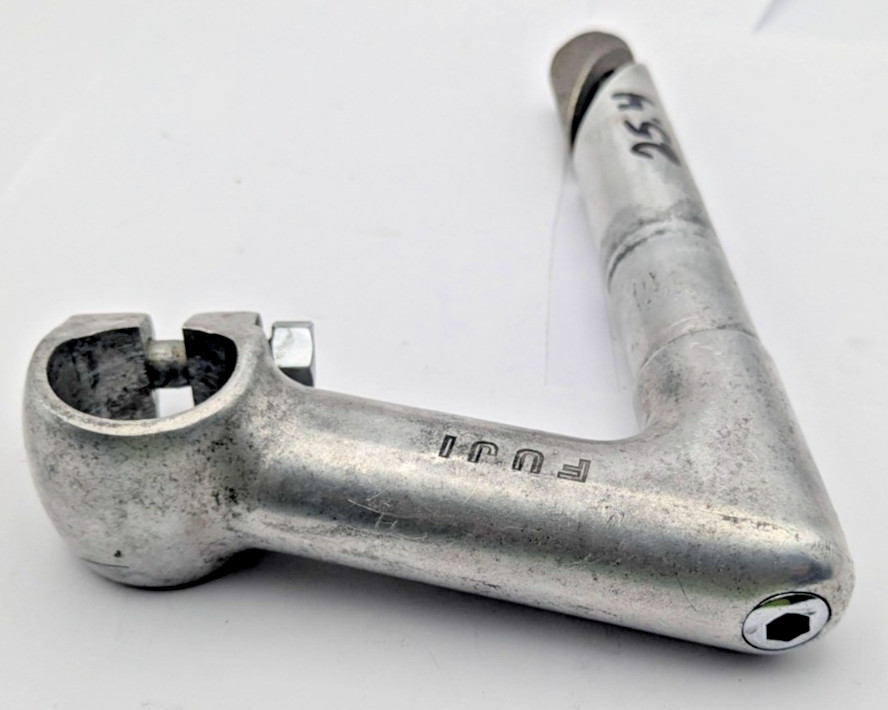 NITTO FUJI QUILL STEM JAPAN 22.2 25.4MM CLAMP 100MM ALUMINUM SILVER