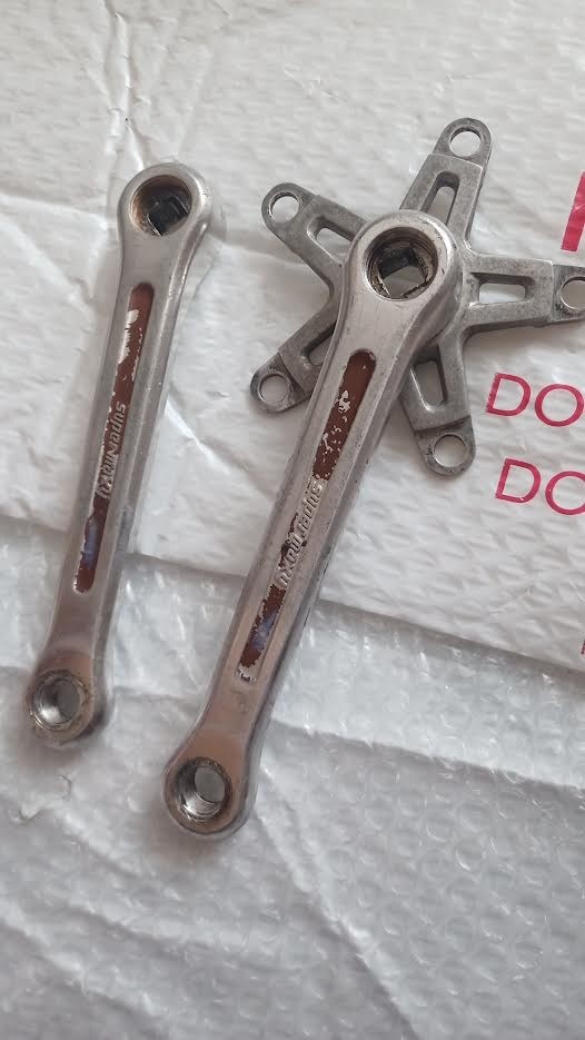 Sugino 170 Super Maxy cranks survivors 110bce YST BB w shop wear old school BMX