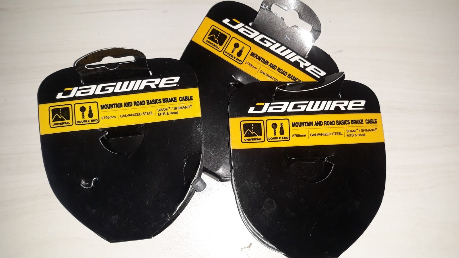 Jagwire Galvanized Tandem Brake Cable 1.6mm x 2795mm fits SRAM & Shimano