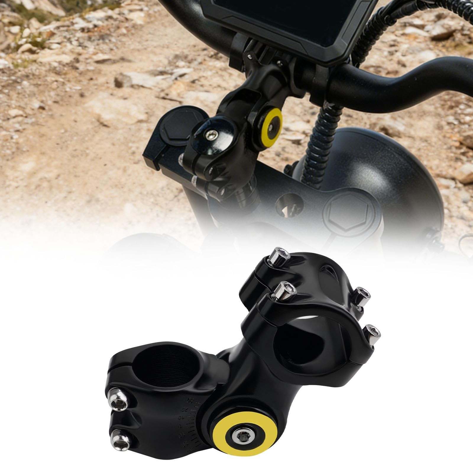 Adjustable Bike Stem 60 Degree Handlebar Riser Adaptor For Bicycle Component