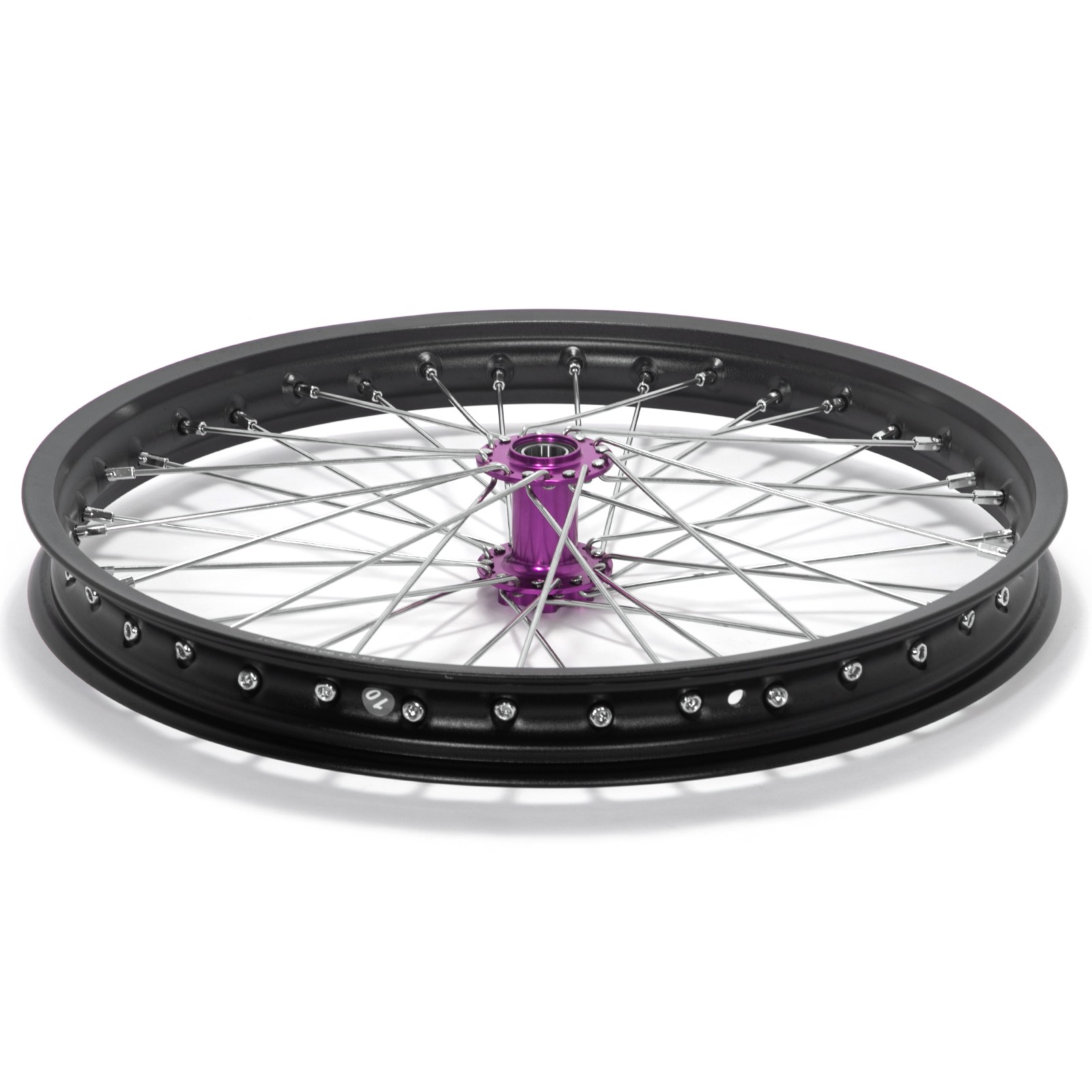 TARAZON 19×1.6 Spoke Front Wheel Rim Purple Hub For Sur Ron X Light Bee X LBX