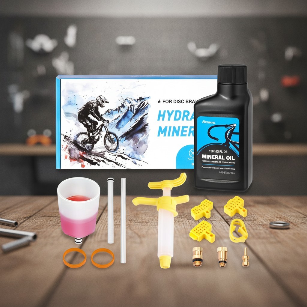 Essential Shimano Brake Bleed Kit – 150ML Mineral Oil & Durable Components