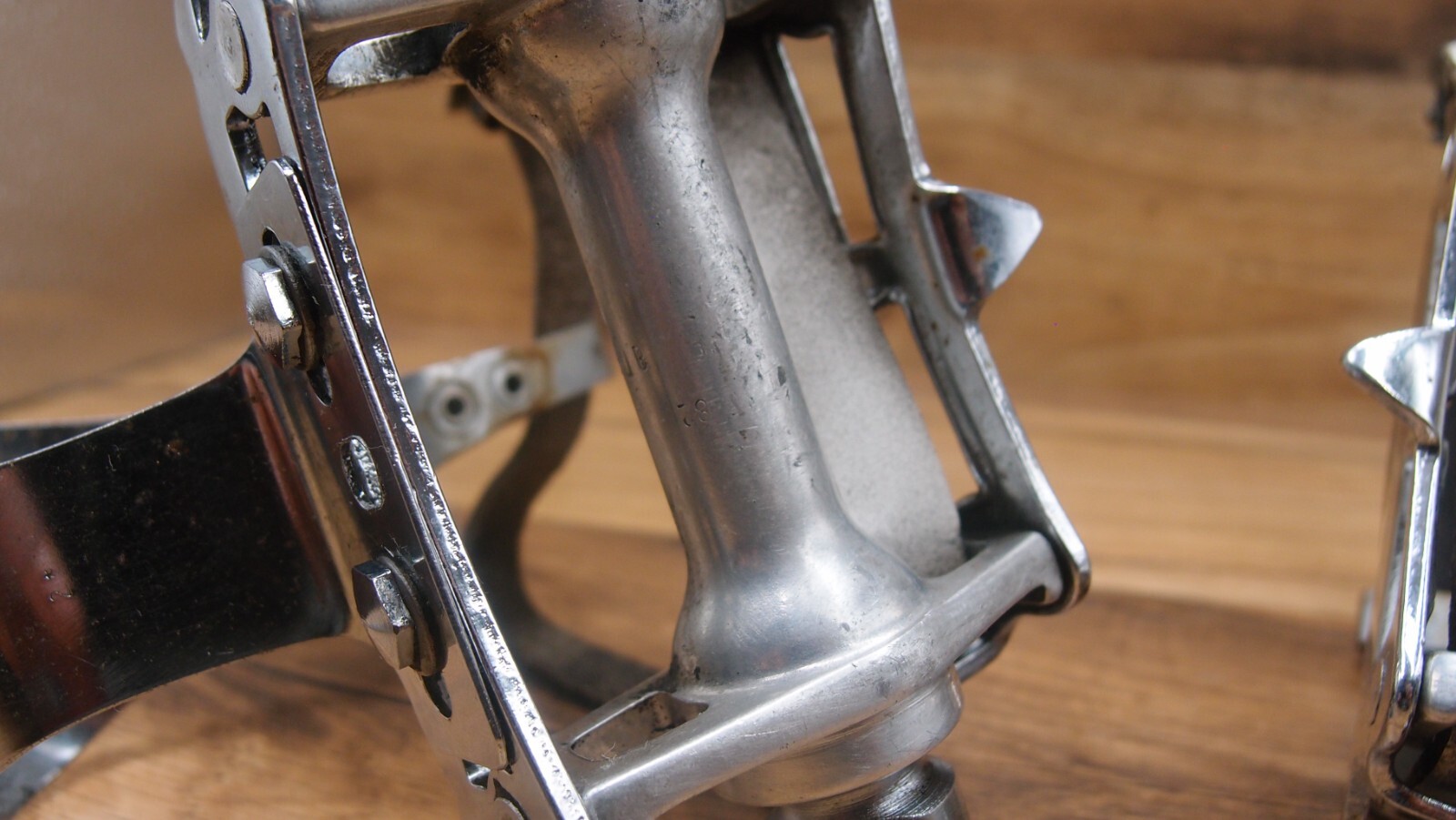 flat platform pedals Spidel Maillard made in France 1982 road bike 9/16 in