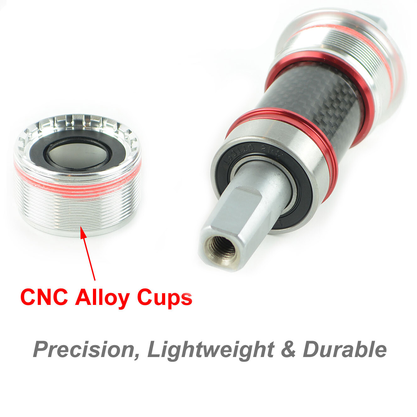 OMNI Racer Square Taper Cromo Steel Bottom Bracket JIS 2°: 73x116mm: ENGLISH
