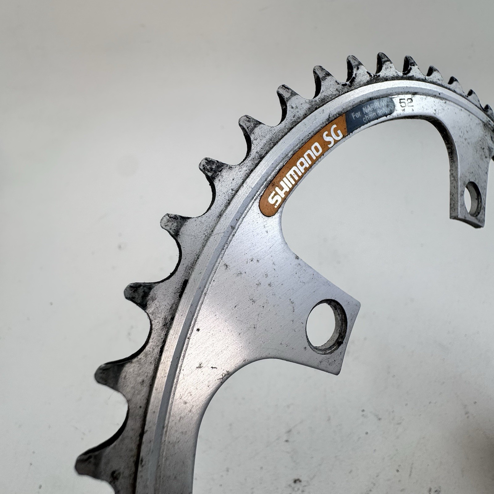 Vintage Shimano Chainring 52 Tooth 130 BCD SG Silver 52t Alloy 90s MTB Road A81