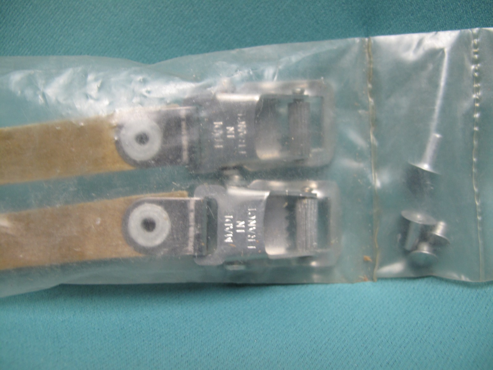 Vintage Christophe Competition Z526 Brown Leather Toe Straps New NOS France