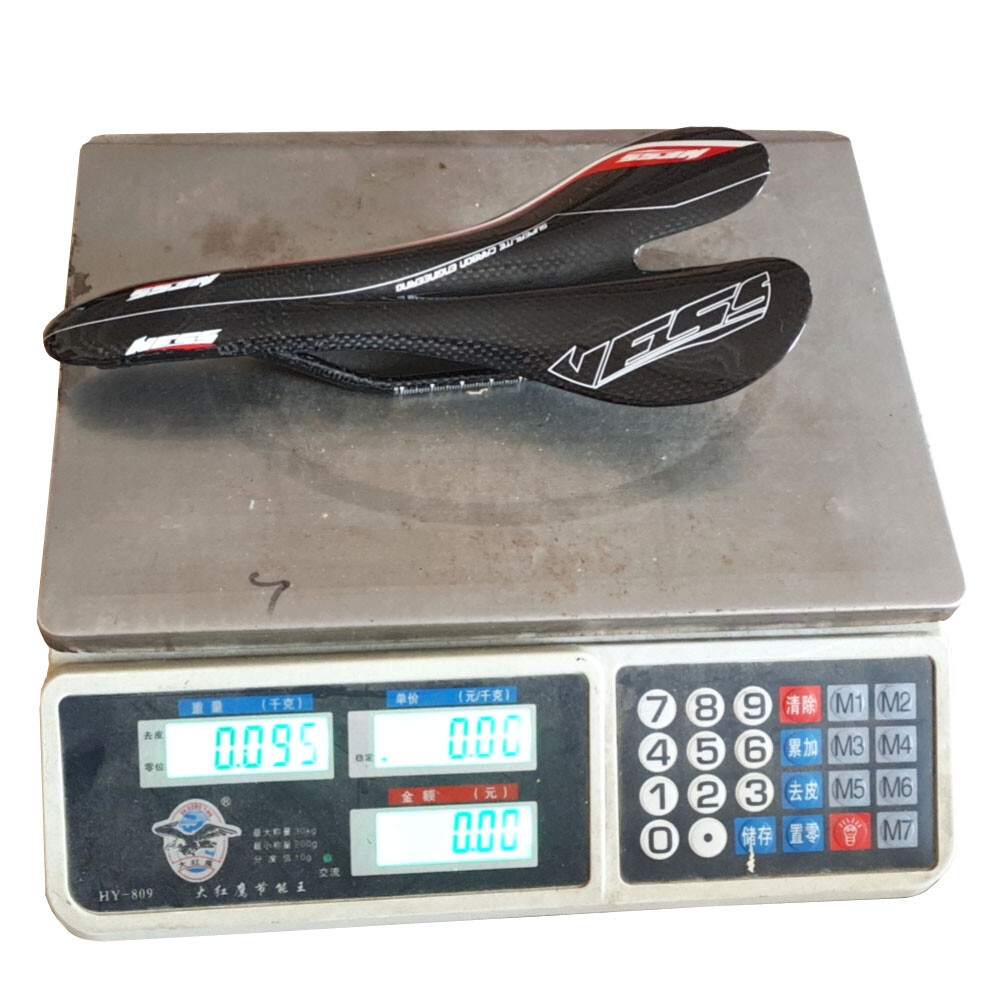 Carbon Bicycle Saddle Ultralight MTB Road 95g NESS Racing Seat Glossy 270*130mm