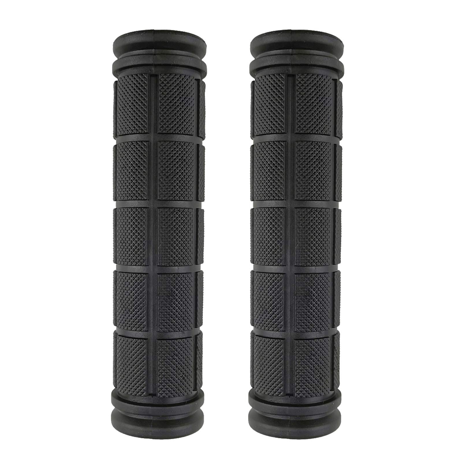 2 Pairs Bike Handlebar Grips for Bikes (Black)