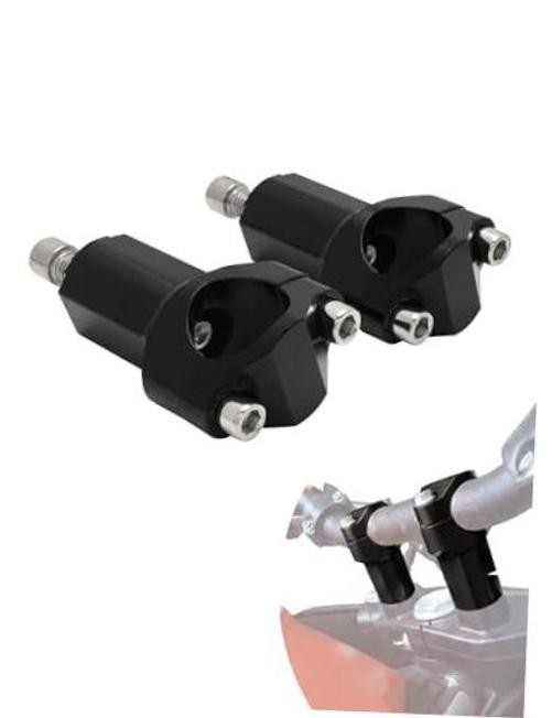 Dirt Bike Handlebar Riser,Motorcycle Handlebar Risers Bar Mounts Clamps black