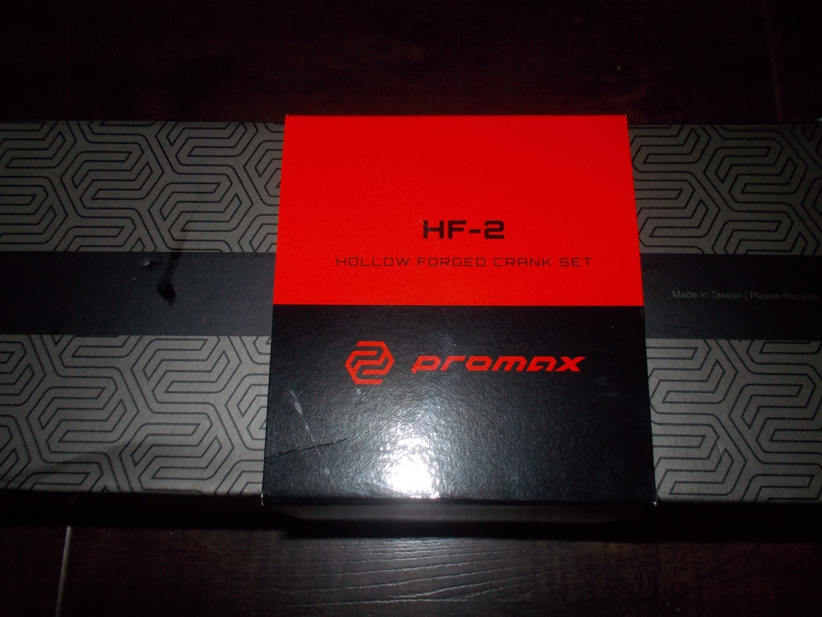 PROMAX HF-2 Hollow complete crankset 177.5 w New bb & 44t DXR black chainring