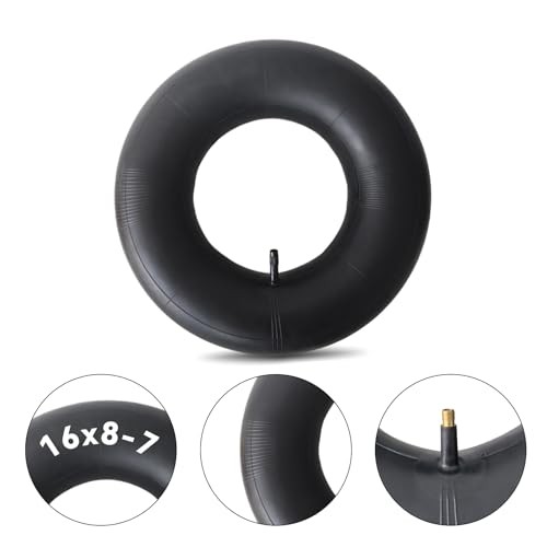 2-Pcs 16×8.00-7 Inner Tube 16×8-7 16/8-7 Tube for ATV/Golf Cart/Lawn