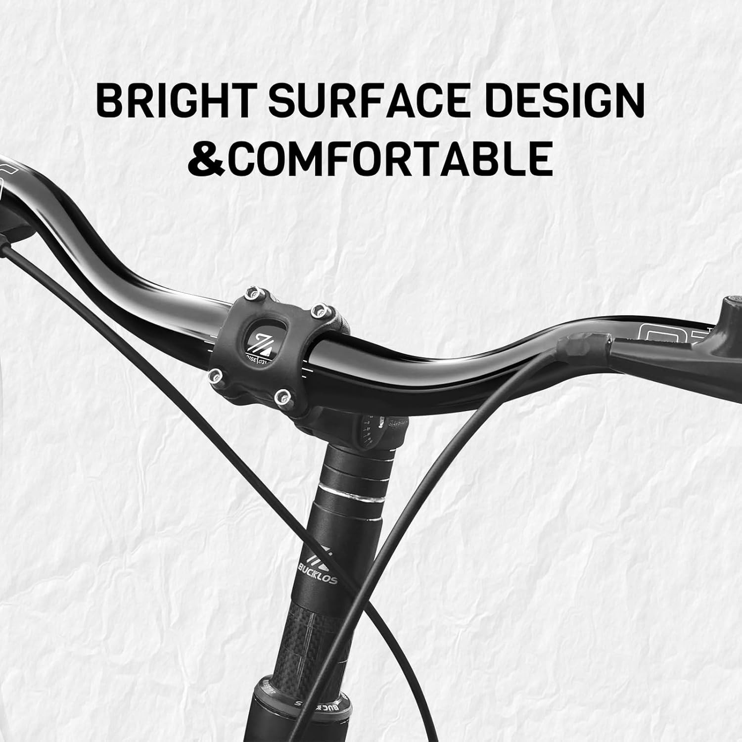 BUCKLOS 31.8mm—55mm Rise Mountain Bike Handlebars Riser Bar, Aluminum Alloy MT