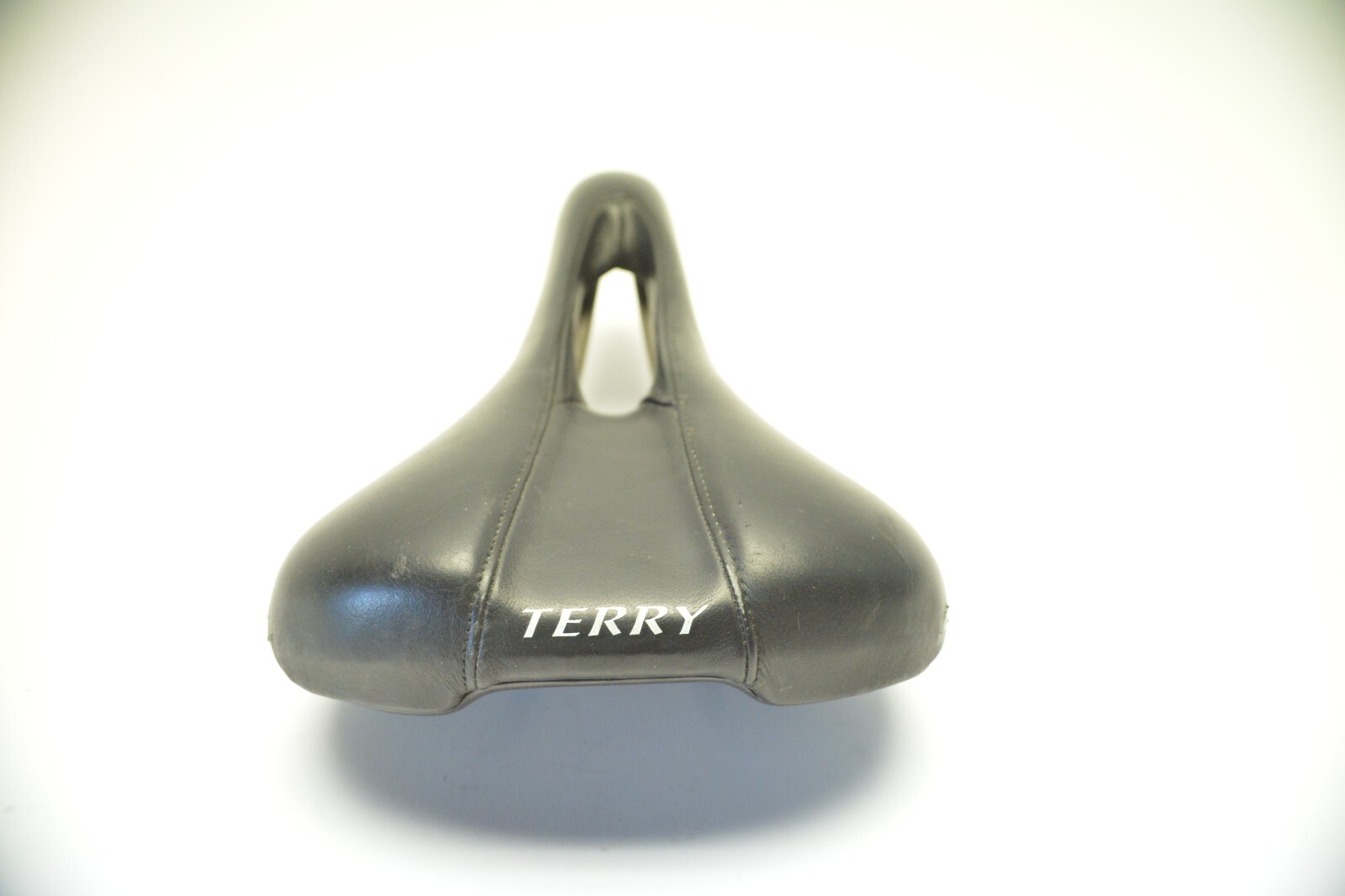 TERRY WOMENS LIBERATOR BICYCLE BLACK LEATHER SEAT SADDLE 245 MM X 163 MM