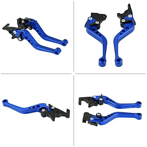 1 Pair Motorcycle Clutch Lever and Brake Corrosionproof Break and Clutch Blue
