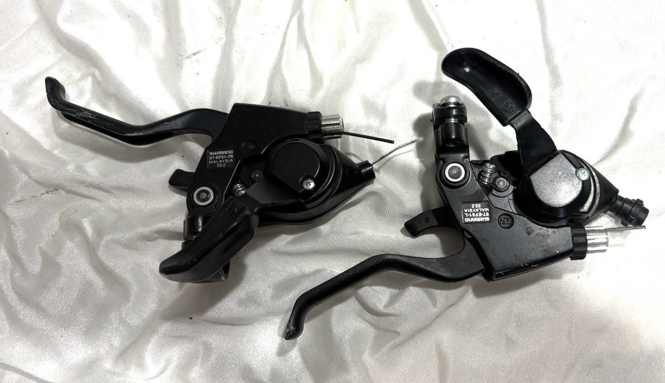 SHIMANO MTB SHIFTERS/BRAKE SET Left/Right Vintage 3×7 ST-EF51