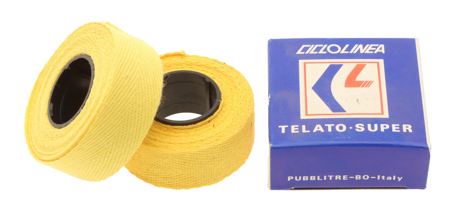 Ciclolinea Handlebar Tape Cloth Yellow PAIR Vintage 80s NEW NOS NIB