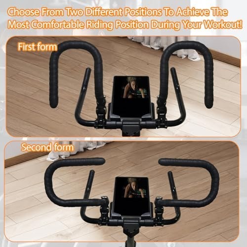 U-Handlebar Extender for Indoor Spin Bikes – Comfortable Upright Ride & Grip Opt