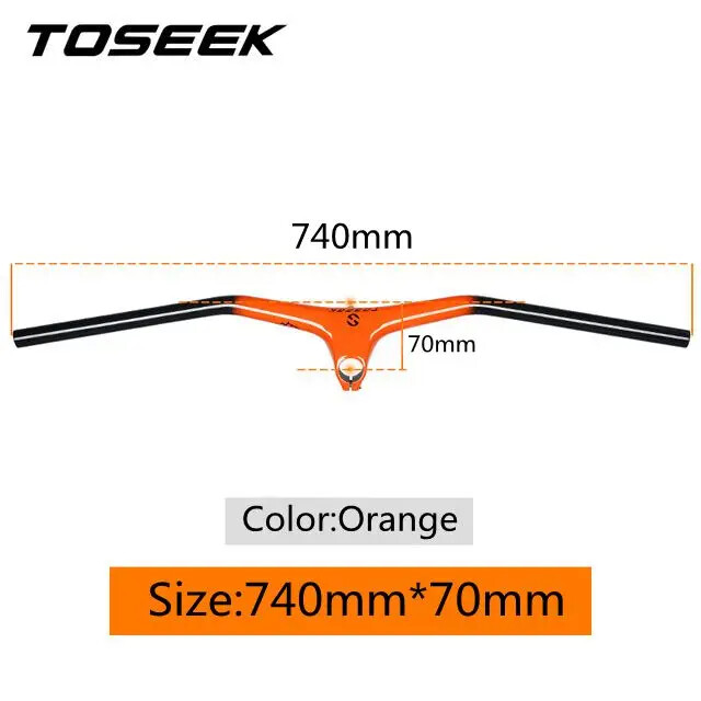 Carbon Fiber MTB Bike Integrated Handlebar and Stem Angle -10° Bicycle Parts