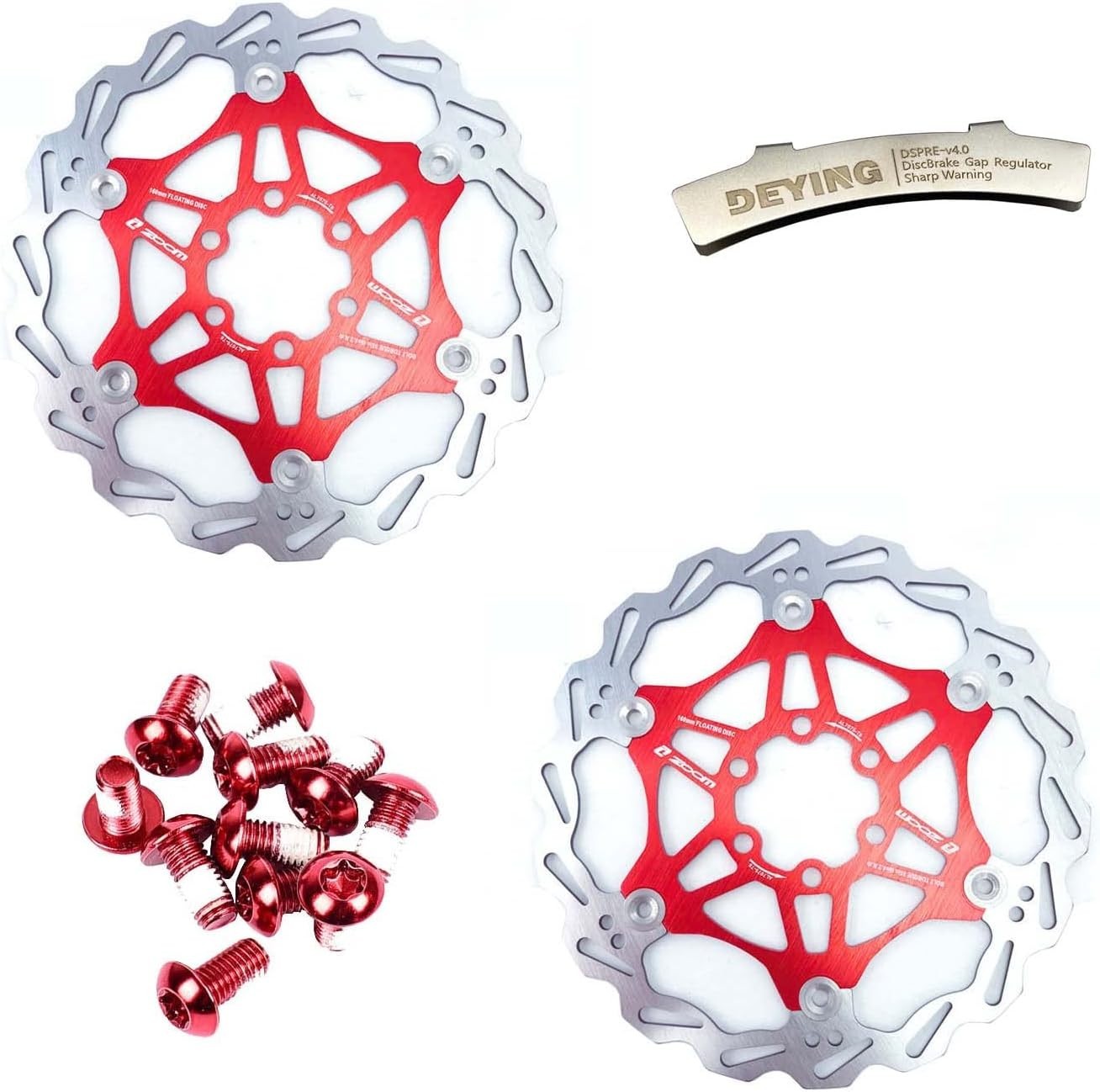 Zoom Hydraulic Disc Brake Mountain Bike MTB Front & Rear Set Floating Disc 160mm