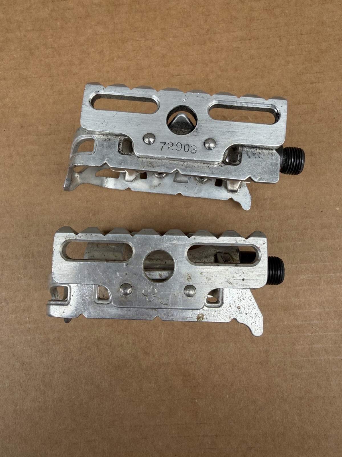 Vintage HTI A19 Bicycle Alloy Pedals With Adapters ( Rare ) 9/16 X 20tpi