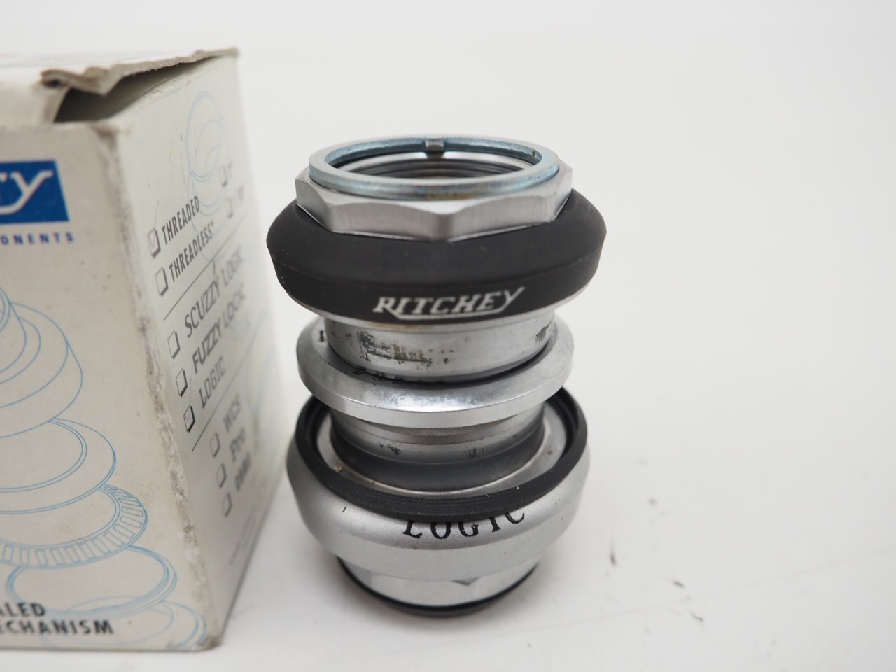 Ritchey Logic 1″ Steerer Threaded Bicycle Headset Silver MTB Road Bike