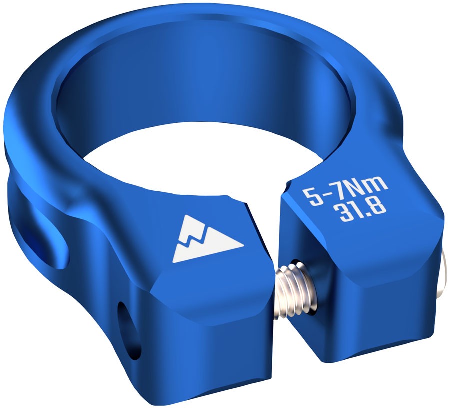 Wheels Manufacturing Seatpost Clamp – 31.8mm, Bolt-On, Blue