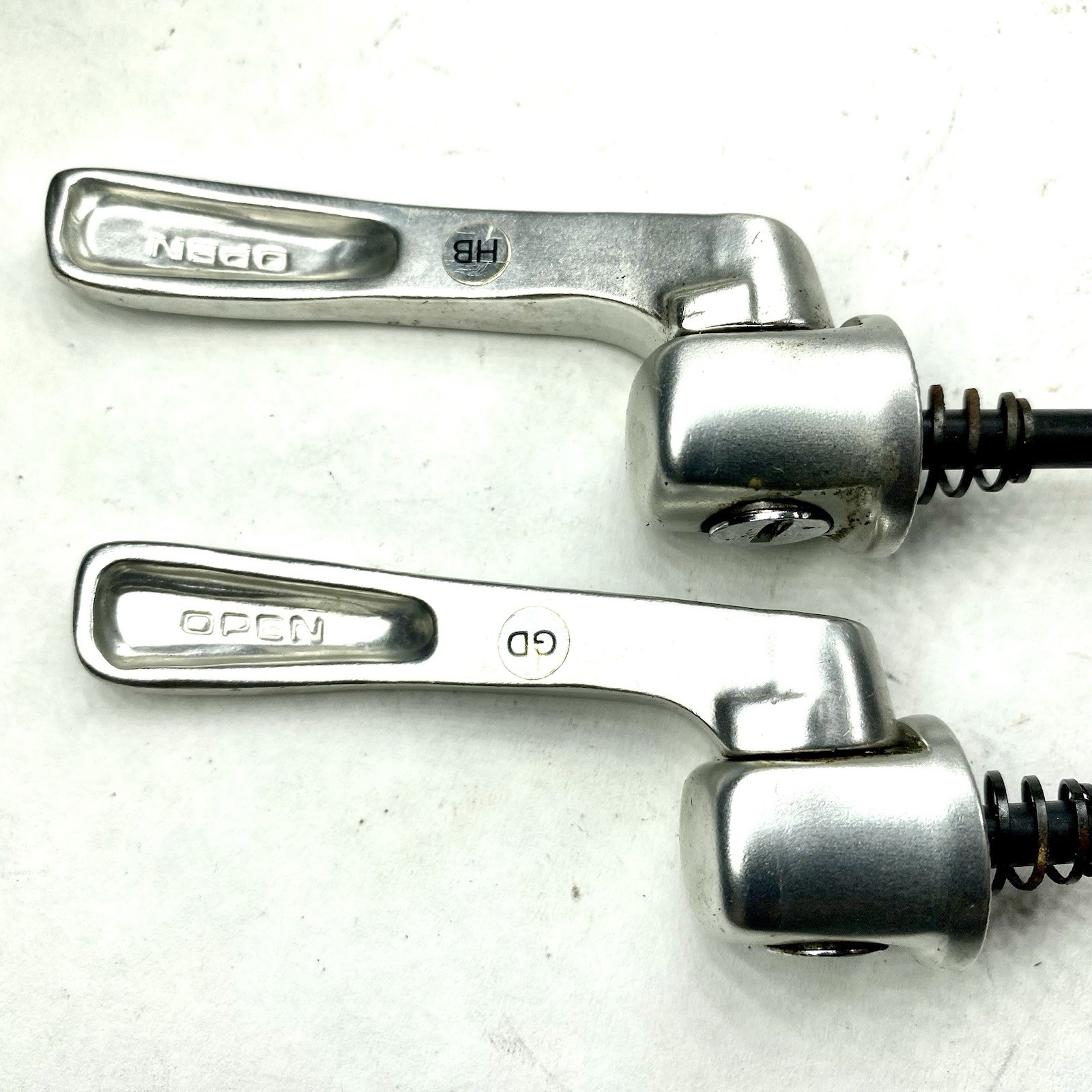 Shimano Quick Release Skewer Set Front Rear 100mm 135mm QR Satin Chrome