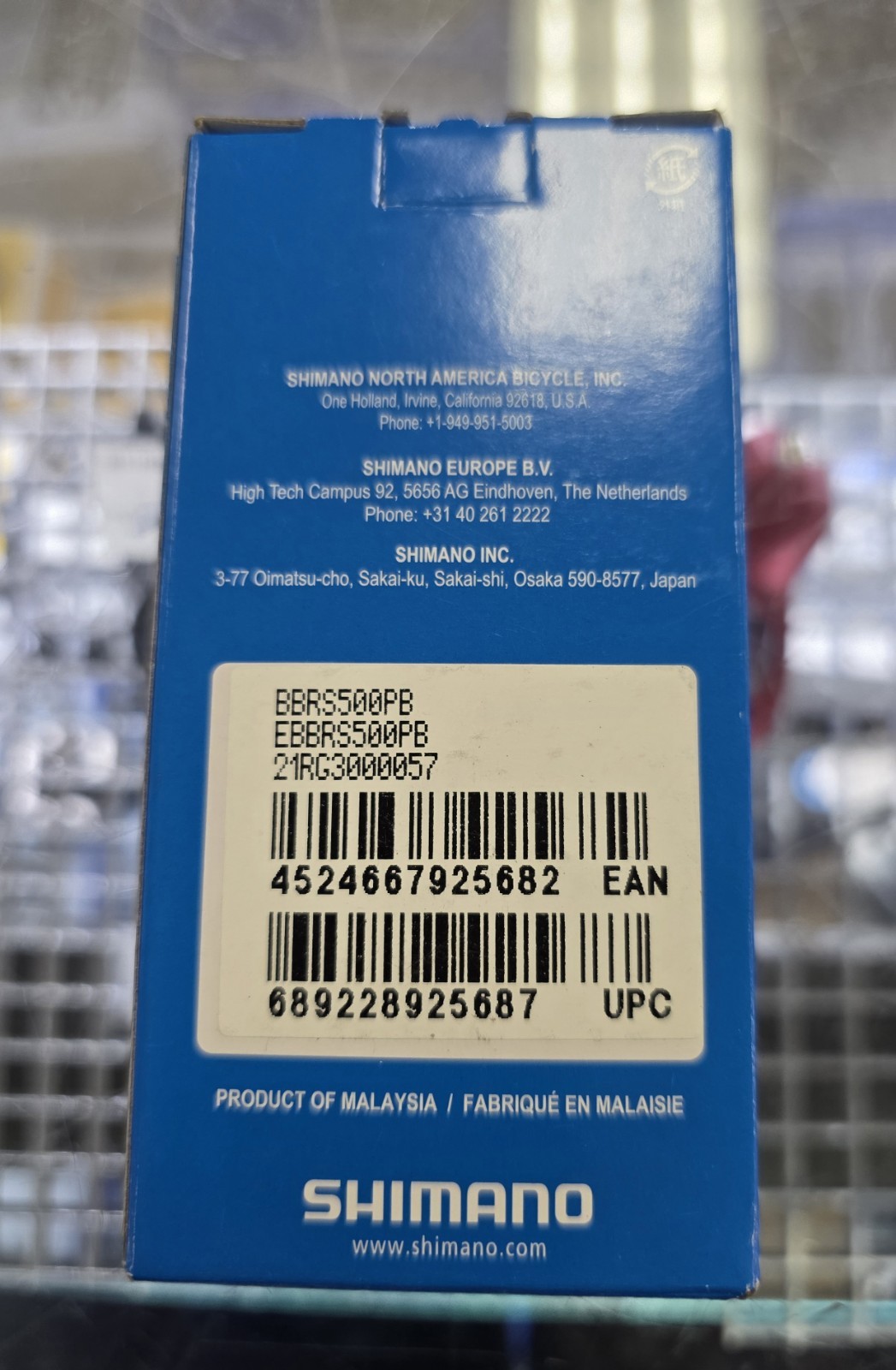 Shimano Rd Bottom Bracket-RS500-PB 86mm Press Fit L/R