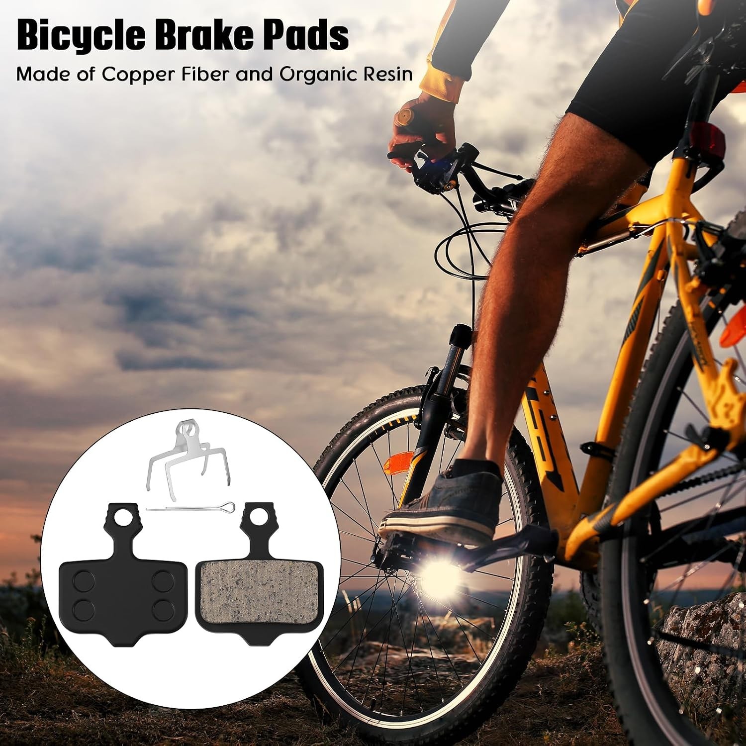 8 Pairs Bike Disc Brake Pads Set for Avid Elixir MTB Ebike Hydraulic Brakes