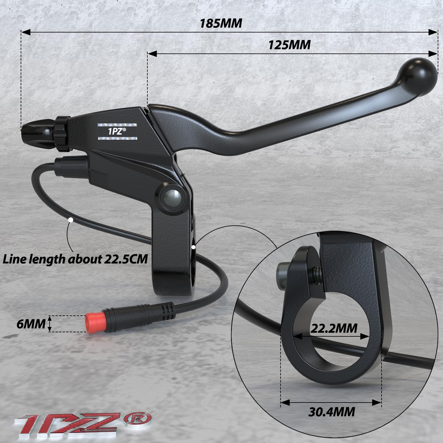 Durable Waterproof 2 pin Connector 2 Wires Left & Right Electronic Brake Lever A