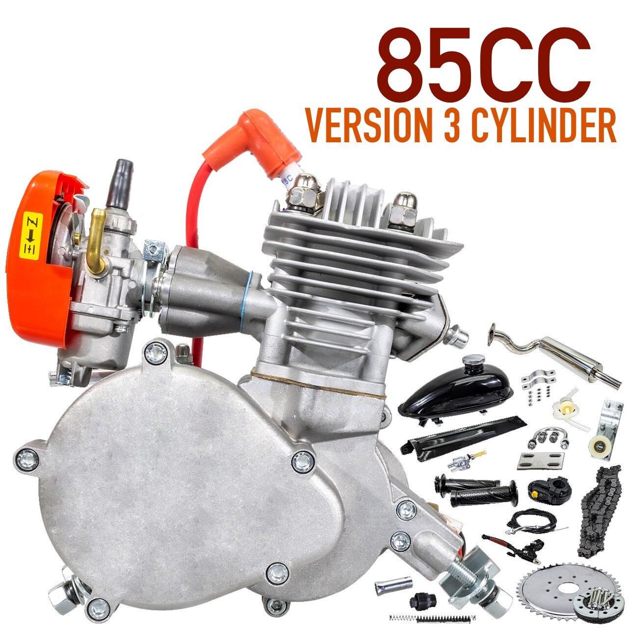 ZTMoto 85 V3 – FULL KIT 52mm Bore 2 Stroke Motorized Bike Engine Kit