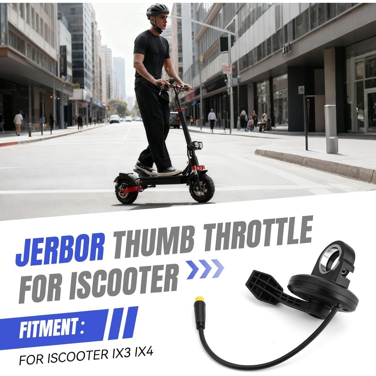 Jerbor Thumb Throttle for IScooter IX3 IX4 Right Hand Accelerator Thumb Scooter