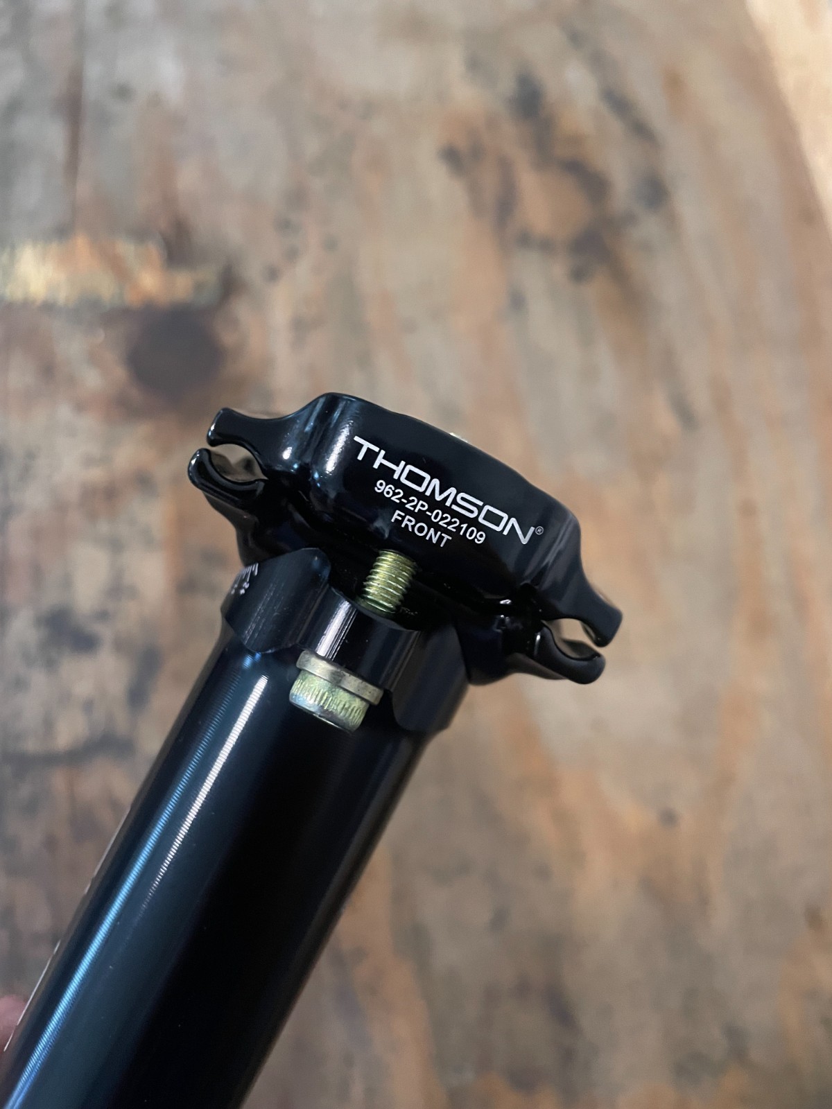 Thomson Elite Seatpost 30.9mm 367mm Long 0mm Offset 7x7mm Round Rails Black