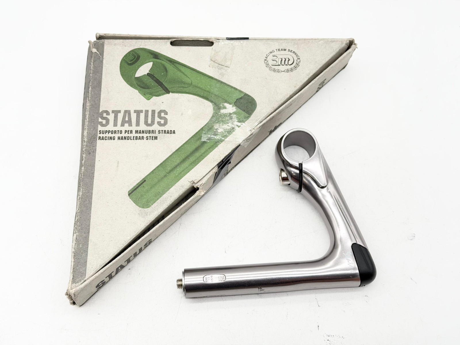 3ttt Status 105mm Road Bike Quill Stem 26.0mm Clamp Gray Italy