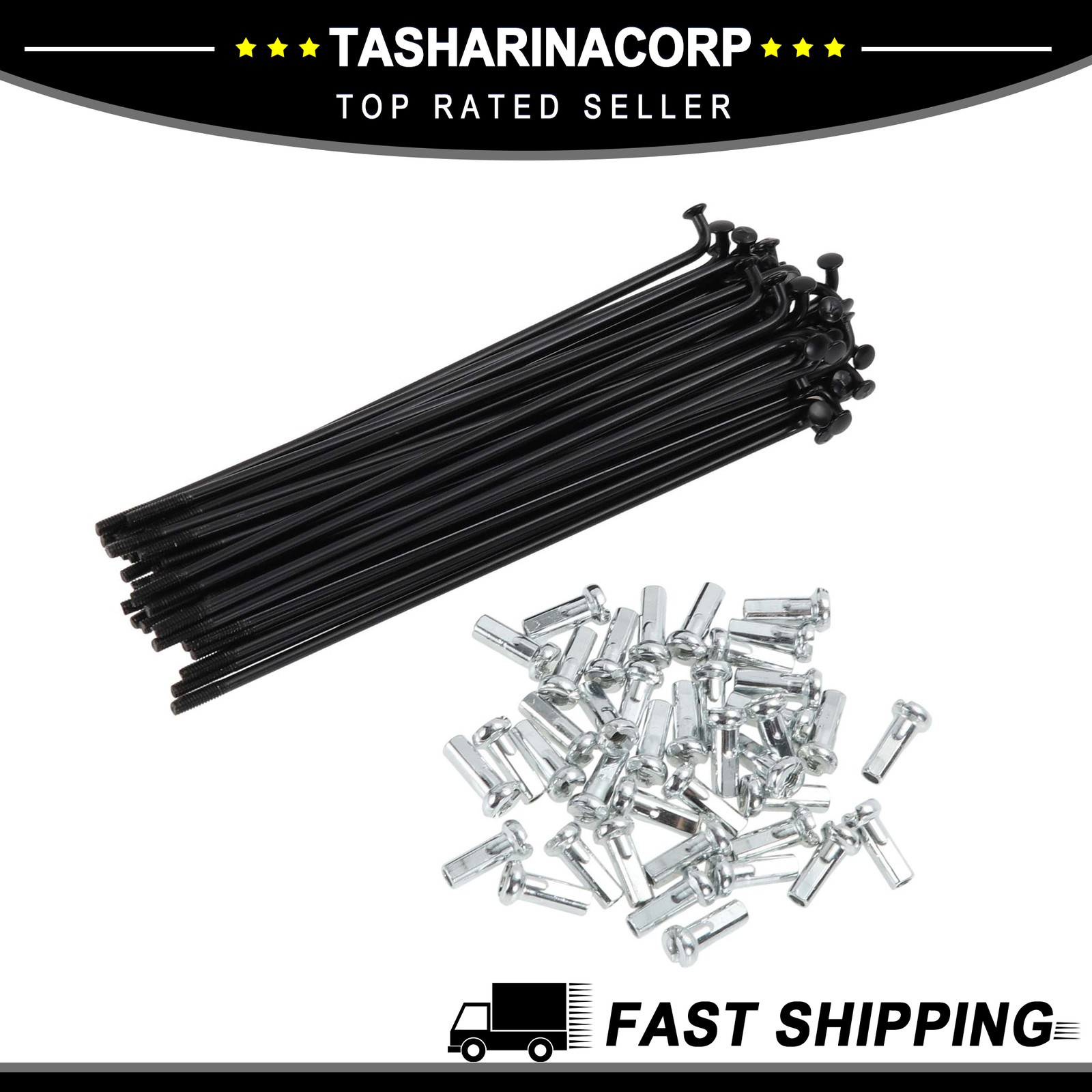 38 Set 14G Bicycle Spoke 100mm Bike Wheel Spoke Carbon Steel