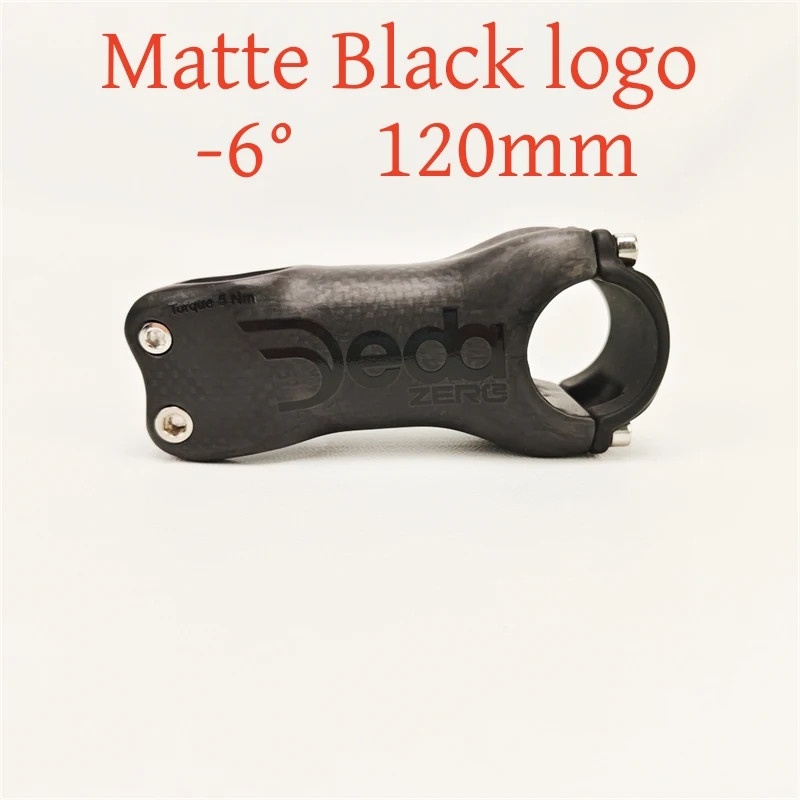 Carbon Fiber MTB Road Bicycle Stem 6/17 Degrees 31.8 * 60-120mm Bicycle Parts