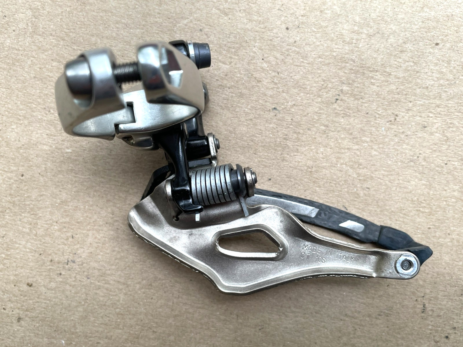 Campagnolo Record CT Carbon/Titanium Front Derailleur 32mm clamp Bottom Pull
