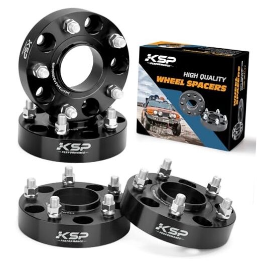 KSP 5X5.5 Wheel Spacers for Ram 1500, 1.5(38mm) 5×139.7mm 5 lug-M14X1.5 black