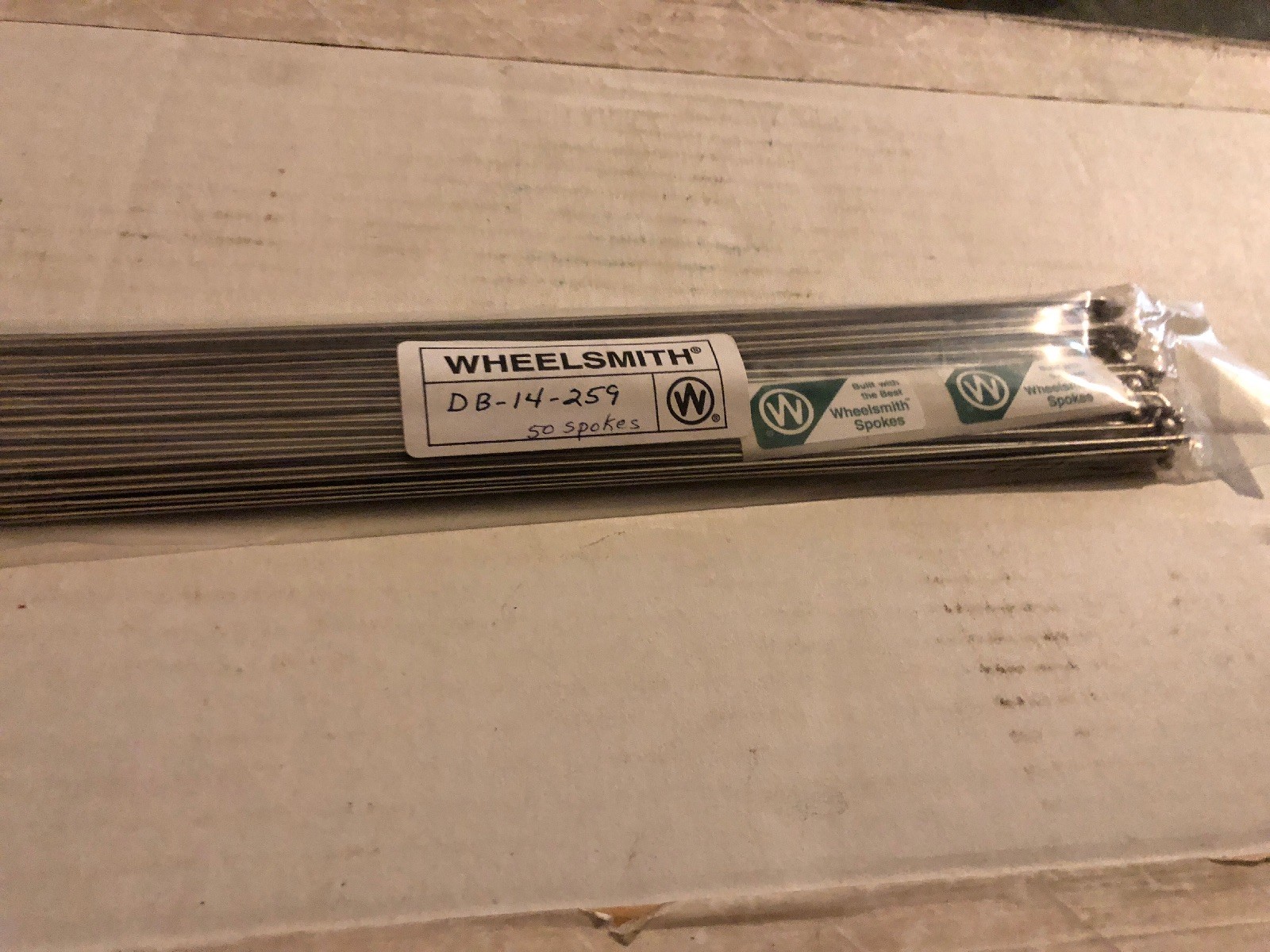 Wheelsmith DB-14-259mm Spokes Silver Bag of 50