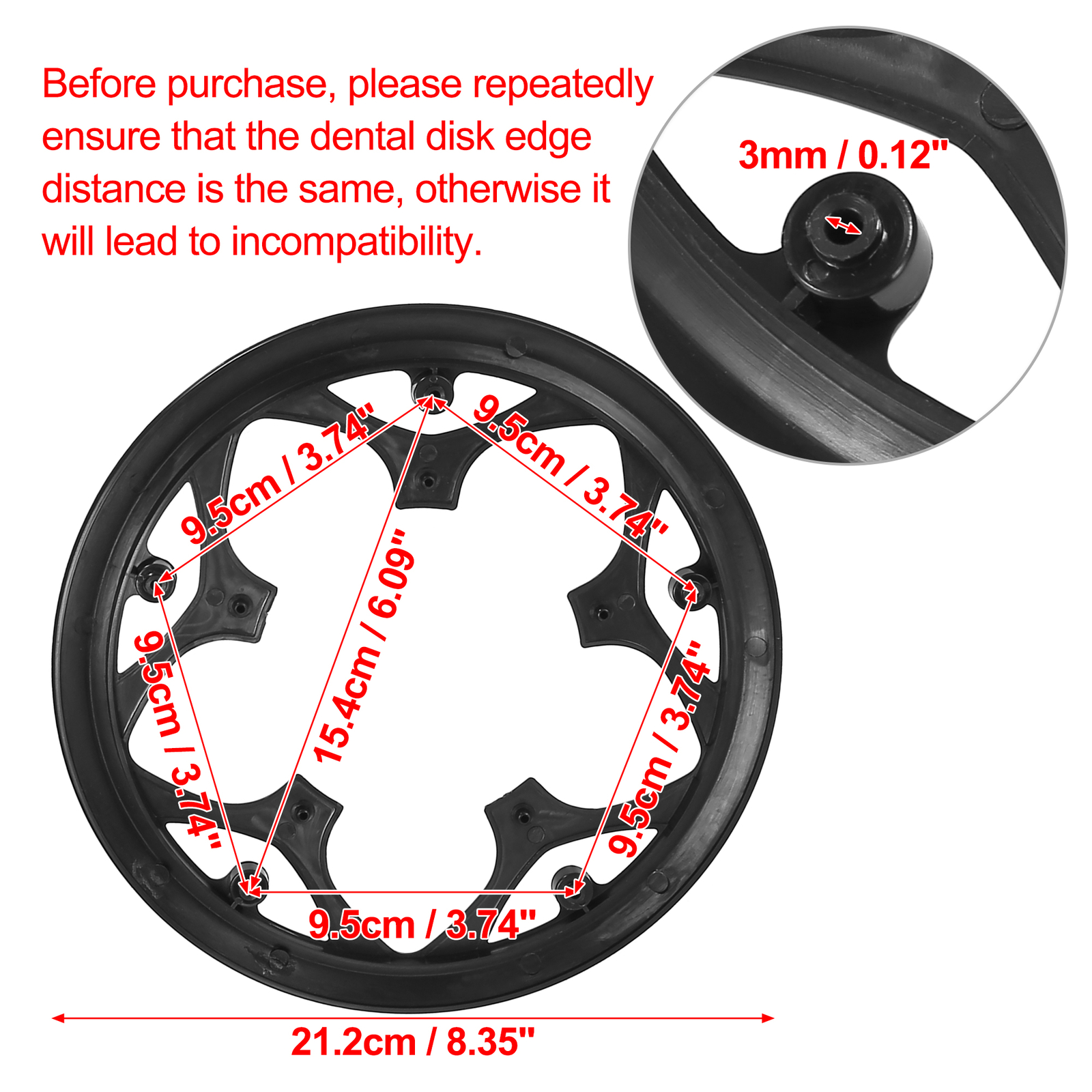 Universal 48 Teeth 9.5cm 5 Holes Bicycle Crankset Chain Wheel Cover Pack of 1