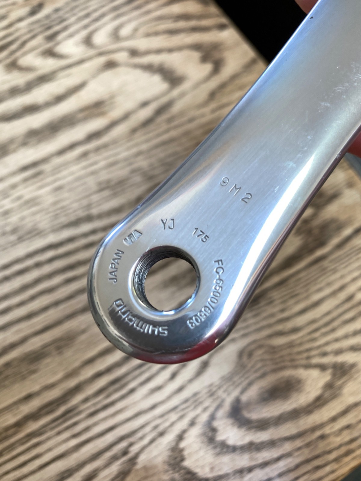 Shimano Ultegra FC-6503 triple crankset, 175mm arms, 52, 42, 30 chainrings