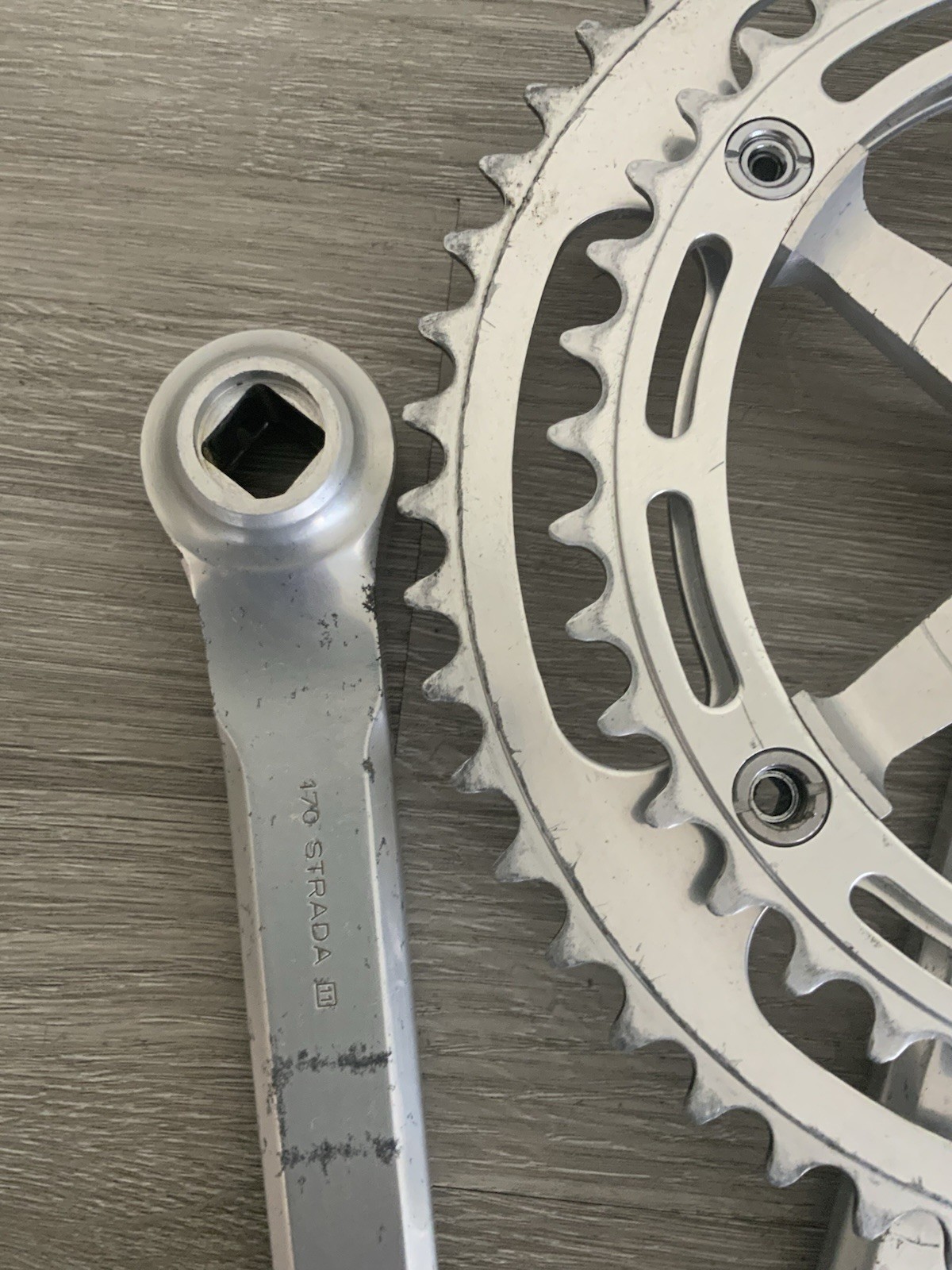 CAMPAGNOLO RECORD CRANKSET DOUBLE 52-42 TOOTH 170 MM ARMS