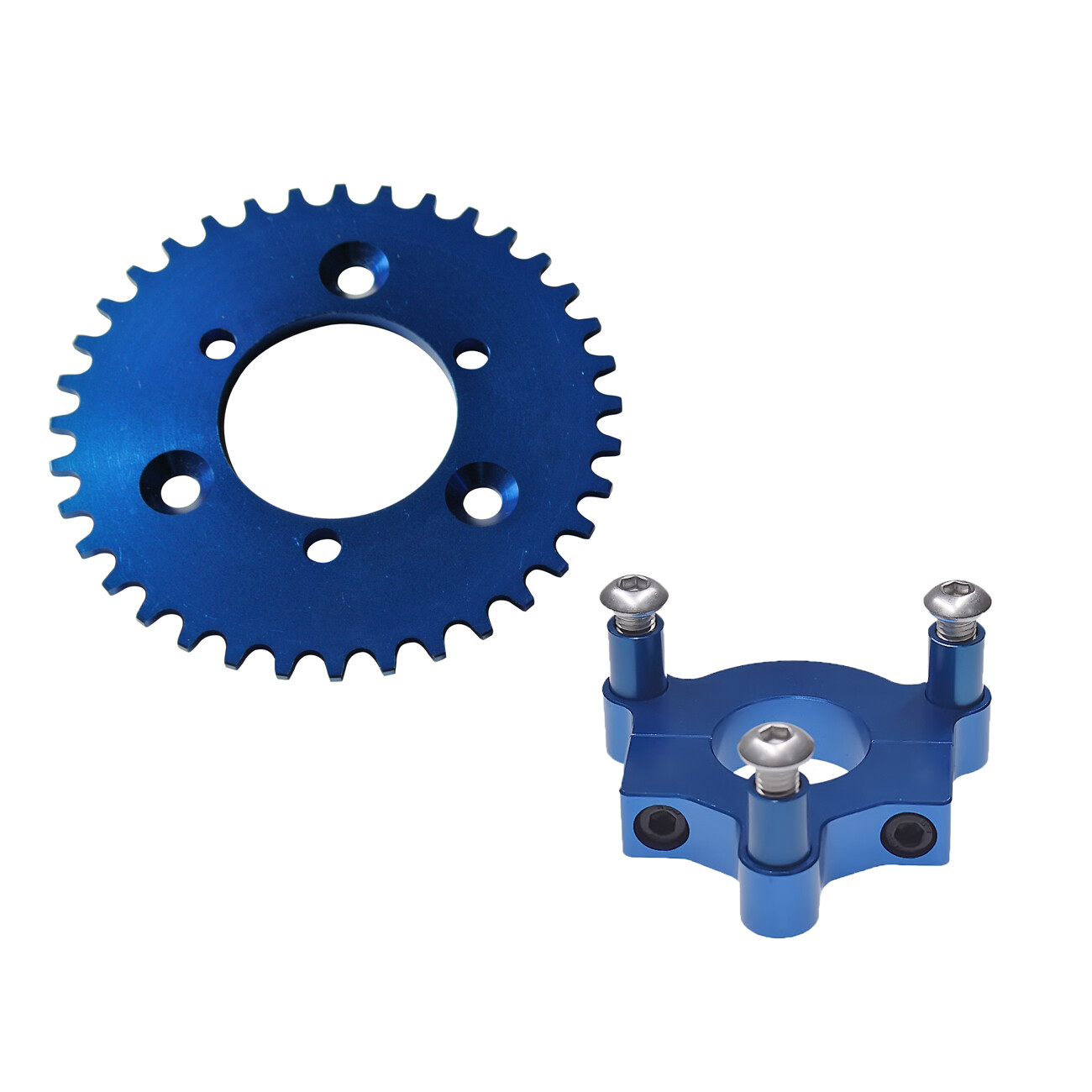1.5″ CNC Blue 36T Racing Sprocket Assembly Kit For 80cc Gas Motorised Bicycle