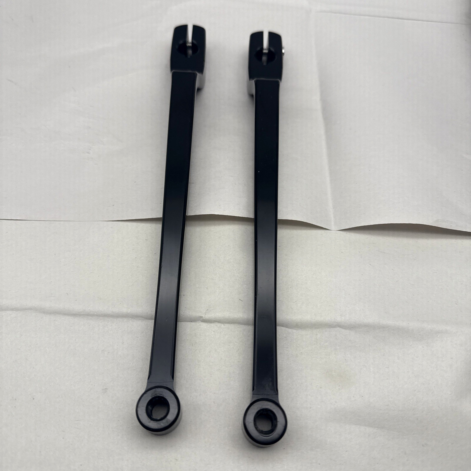 Black 9.84″ Extended Shifter Lever Heel Toe Shift Levers Set, Unknown-Compatible