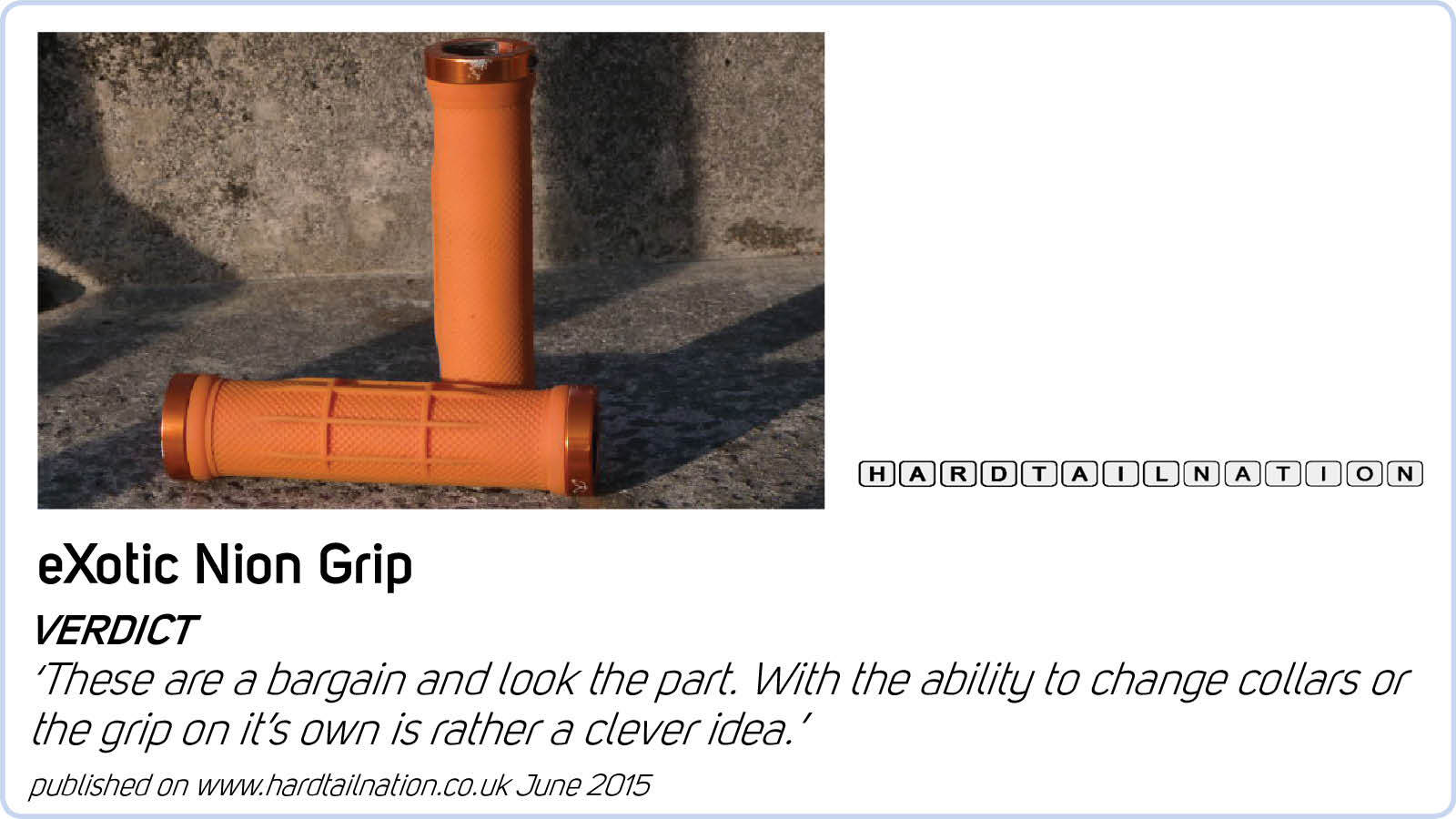 eXotic Super Waffle Light Lock Grips with Intergrated Clamp 44 gm + end caps