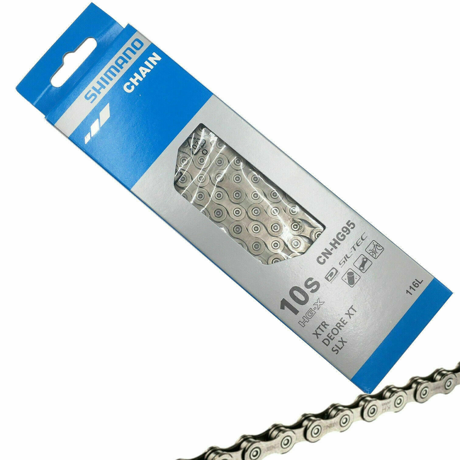 Shimano Deore XT HG-X 10 Speed MTB Chain CN-HG95 Chains MTB Bike w/Quick Link
