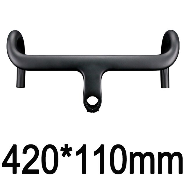 400/420/480mm Carbon Fiber Road Bike Integrated Handlebar Bicycle Drop Bar